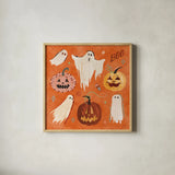 Spooky Night III by Dina June. Shown in a natural wood glass frame for a timeless modern aesthetic. Available as an archival giclee rolled canvas, fine art paper, or poster print. SKU 95935a.