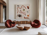 Spooky Night IV by Dina June. Shown as extra-large giant wall art in a modern living room. Available as an archival giclee rolled canvas, fine art paper, or poster print. SKU 95936a.