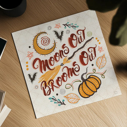 Spooky Night V by Dina June. Shown as a detailed flat fine art print, highlighting archival giclee quality. Available as an archival giclee rolled canvas, fine art paper, or poster print. SKU 95937a.