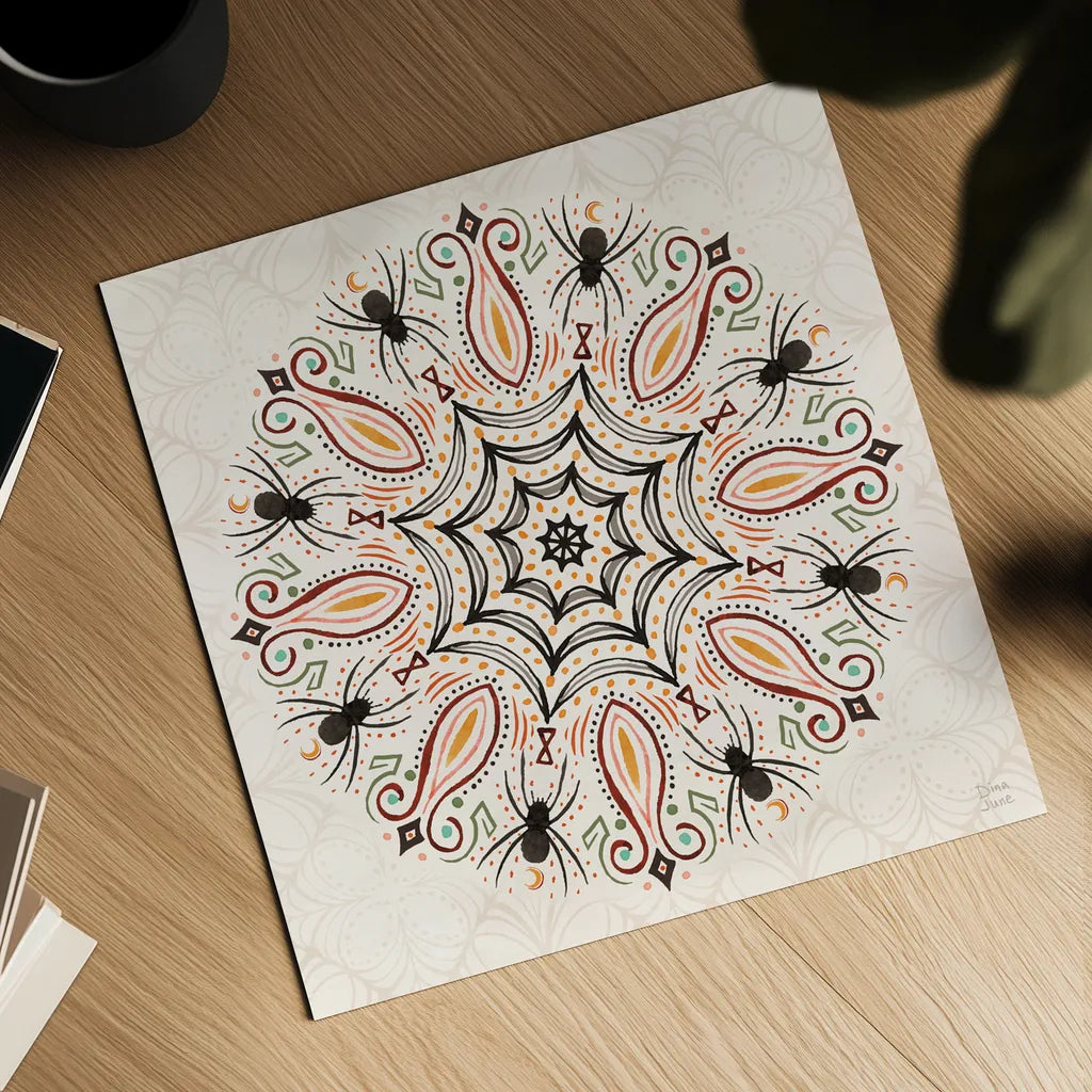 Spooky Night VII by Dina June. Shown as a detailed flat fine art print, highlighting archival giclee quality. Available as an archival giclee rolled canvas, fine art paper, or poster print. SKU 95939a.