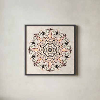 Spooky Night VII by Dina June. Shown in a sleek black glass frame for a contemporary gallery look. Available as an archival giclee rolled canvas, fine art paper, or poster print. SKU 95939a.