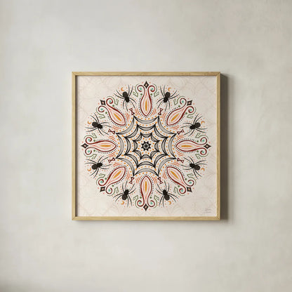 Spooky Night VII by Dina June. Shown in a natural wood glass frame for a timeless modern aesthetic. Available as an archival giclee rolled canvas, fine art paper, or poster print. SKU 95939a.