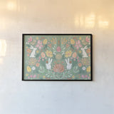 Spring Song I by Dina June. shown as a paper print in a black flame. Available as a archival giclee rolled canvas, fine art paper, or poster print. SKU 98391i.