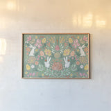 Spring Song I by Dina June. shown as a paper print in a natural frame. Available as a archival giclee rolled canvas, fine art paper, or poster print. SKU 98391i.
