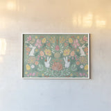 Spring Song I by Dina June. shown as a paper print in a white frame. Available as a archival giclee rolled canvas, fine art paper, or poster print. SKU 98391i.