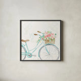 Summer Ride II by Dina June. Shown in a sleek black glass frame for a contemporary gallery look. Available as an archival giclee rolled canvas, fine art paper, or poster print. SKU 58437a.