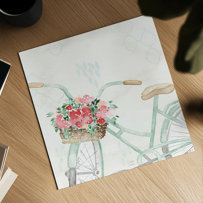 Summer Ride III by Dina June. Shown as a detailed flat fine art print, highlighting archival giclee quality. Available as an archival giclee rolled canvas, fine art paper, or poster print. SKU 58438a.