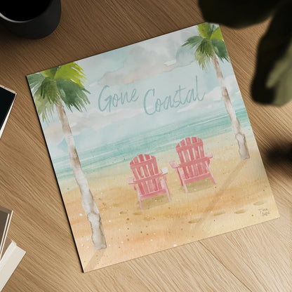 Surfs Up III by Dina June. Shown as a detailed flat fine art print, highlighting archival giclee quality. Available as an archival giclee rolled canvas, fine art paper, or poster print. SKU 65081a.