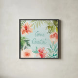 Surfs Up IX by Dina June. Shown in a sleek black glass frame for a contemporary gallery look. Available as an archival giclee rolled canvas, fine art paper, or poster print. SKU 65087a.