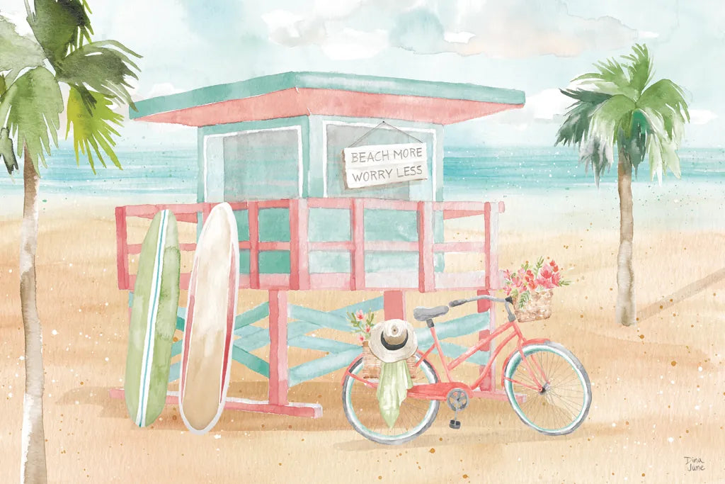 Surfs Up VII by Dina June. SKU 65085i. Archival Giclee Fine art print for wall decor.