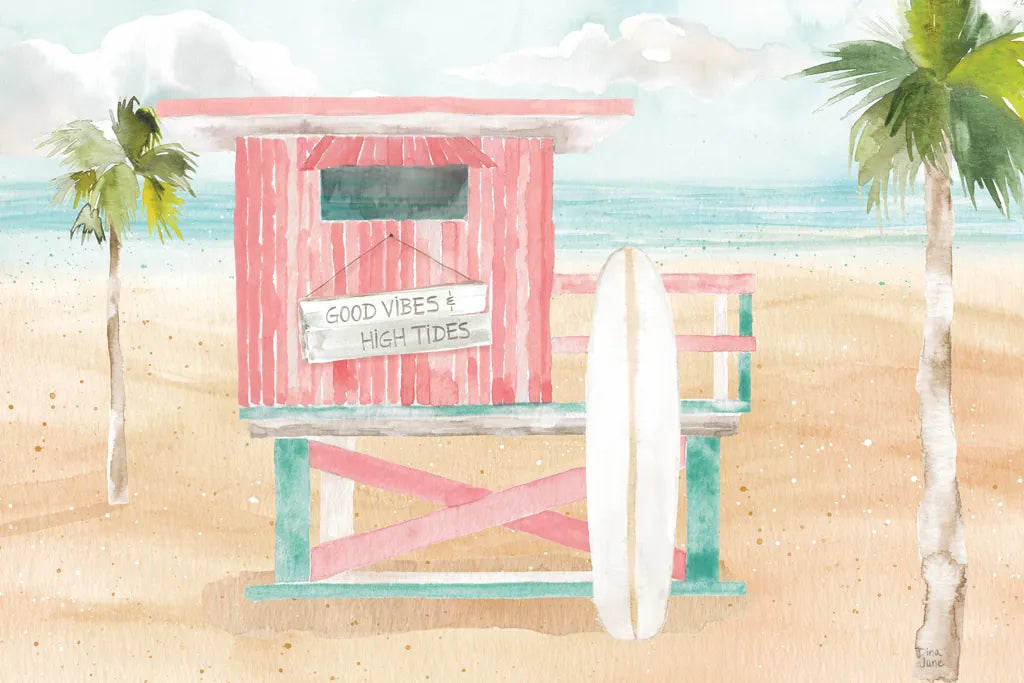 Surfs Up VIII by Dina June. SKU 65086i. Archival Giclee Fine art print for wall decor.