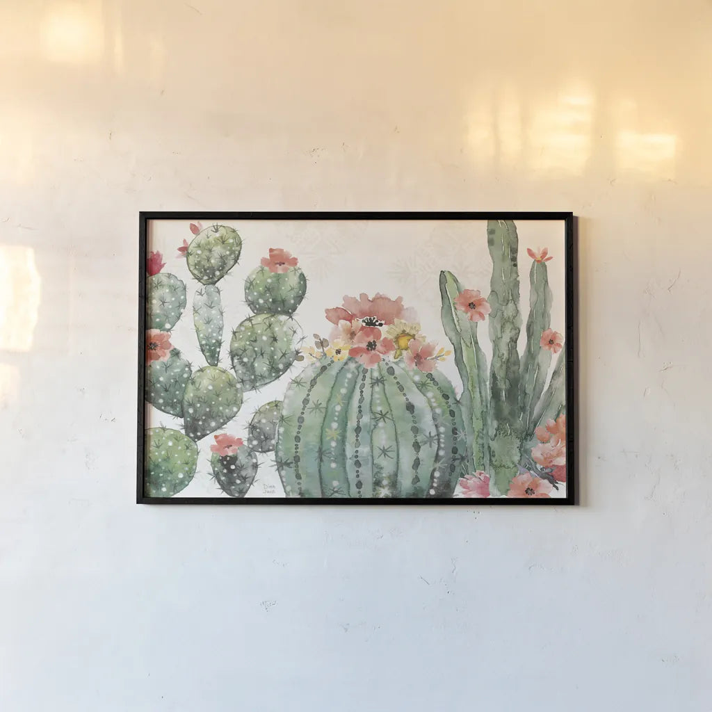 Sweet Southwest I by Dina June. shown as a paper print in a black flame. Available as a archival giclee rolled canvas, fine art paper, or poster print. SKU 63095i.