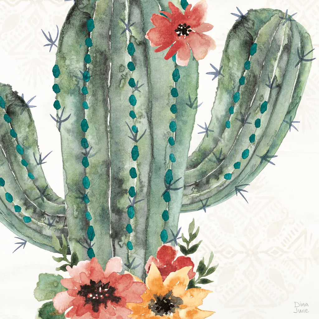 Sweet Southwest II by Dina June. SKU 63096a. Archival Giclee Fine art print for wall decor.