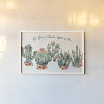 Sweet Southwest VIII by Dina June. shown as a paper print in a white frame. Available as a archival giclee rolled canvas, fine art paper, or poster print. SKU 63102i.