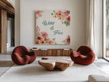 Sweet Southwest XIX by Dina June. Shown as extra-large giant wall art in a modern living room. Available as an archival giclee rolled canvas, fine art paper, or poster print. SKU 63113a.