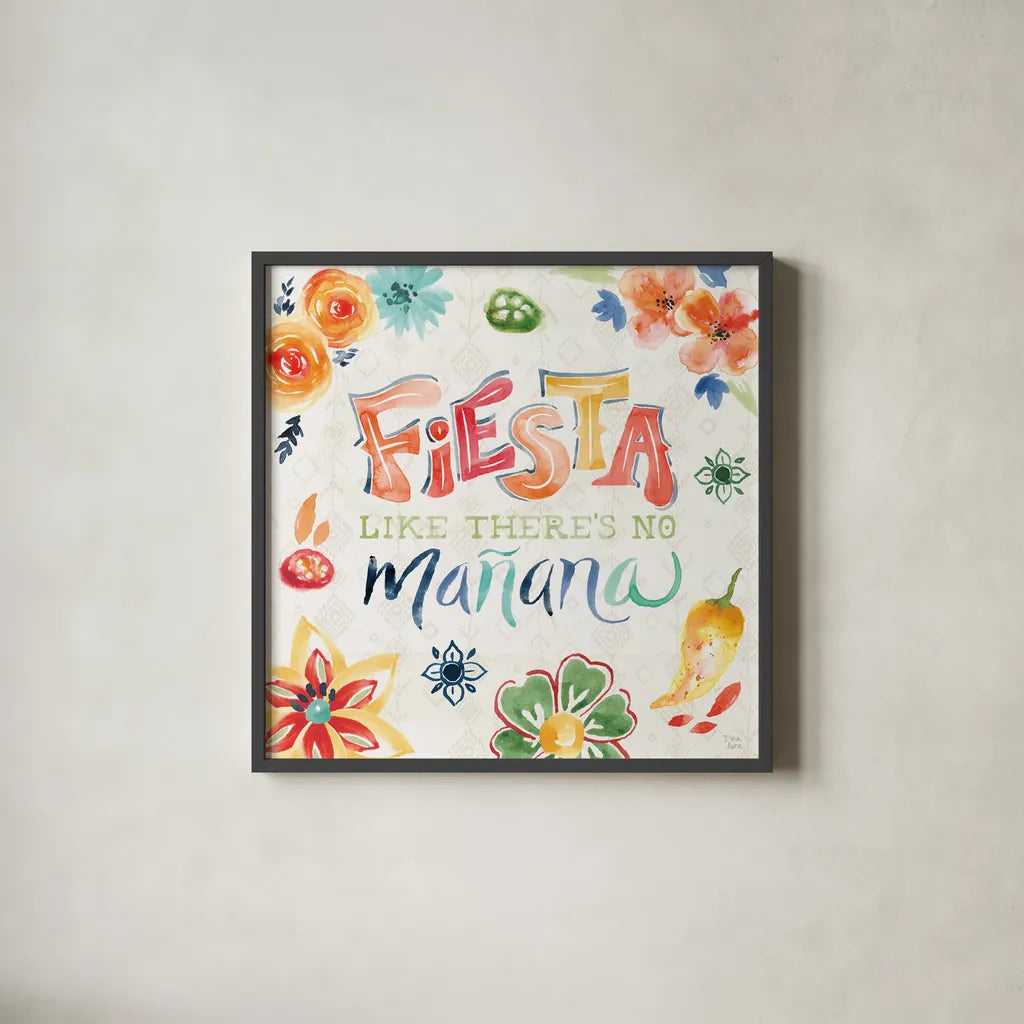 Sweet and Spicy IV by Dina June. Shown in a sleek black glass frame for a contemporary gallery look. Available as an archival giclee rolled canvas, fine art paper, or poster print. SKU 72352a.