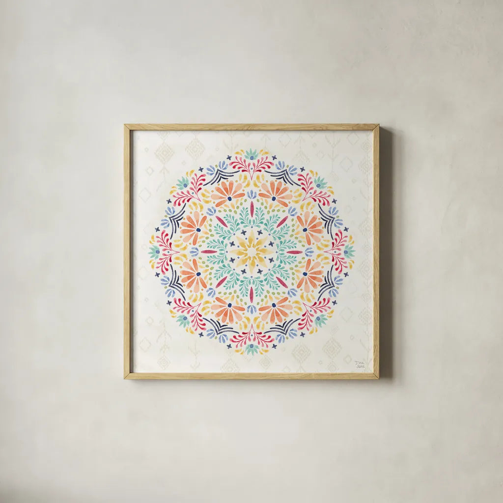 Sweet and Spicy VIII by Dina June. Shown in a natural wood glass frame for a timeless modern aesthetic. Available as an archival giclee rolled canvas, fine art paper, or poster print. SKU 72356a.