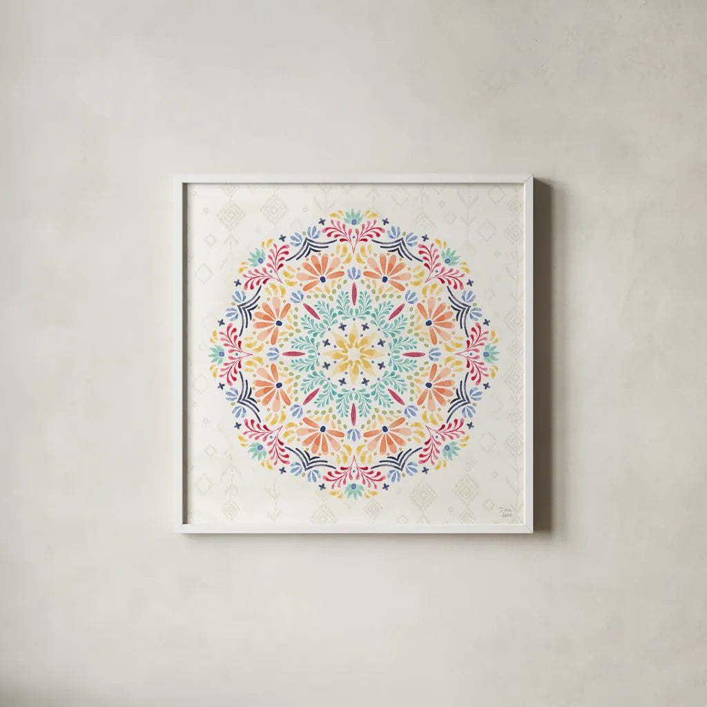 Sweet and Spicy VIII by Dina June. Shown in a crisp white glass frame for a clean and minimalist style. Available as an archival giclee rolled canvas, fine art paper, or poster print. SKU 72356a.