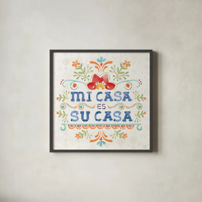 Sweet and Spicy XI by Dina June. Shown in a sleek black glass frame for a contemporary gallery look. Available as an archival giclee rolled canvas, fine art paper, or poster print. SKU 72359a.