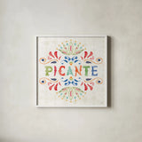 Sweet and Spicy XII by Dina June. Shown in a crisp white glass frame for a clean and minimalist style. Available as an archival giclee rolled canvas, fine art paper, or poster print. SKU 72360a.