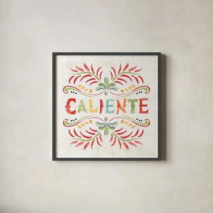 Sweet and Spicy XIII by Dina June. Shown in a sleek black glass frame for a contemporary gallery look. Available as an archival giclee rolled canvas, fine art paper, or poster print. SKU 72361a.