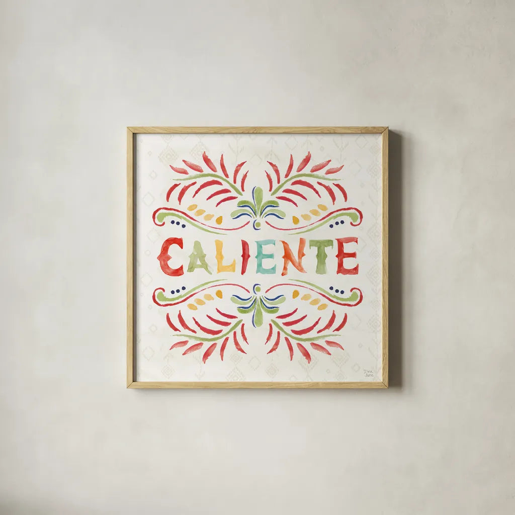 Sweet and Spicy XIII by Dina June. Shown in a natural wood glass frame for a timeless modern aesthetic. Available as an archival giclee rolled canvas, fine art paper, or poster print. SKU 72361a.