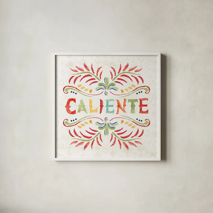 Sweet and Spicy XIII by Dina June. Shown in a crisp white glass frame for a clean and minimalist style. Available as an archival giclee rolled canvas, fine art paper, or poster print. SKU 72361a.