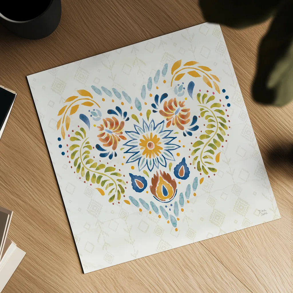 Sweet and Spicy XIV Colorful by Dina June. Shown as a detailed flat fine art print, highlighting archival giclee quality. Available as an archival giclee rolled canvas, fine art paper, or poster print. SKU 79061a.