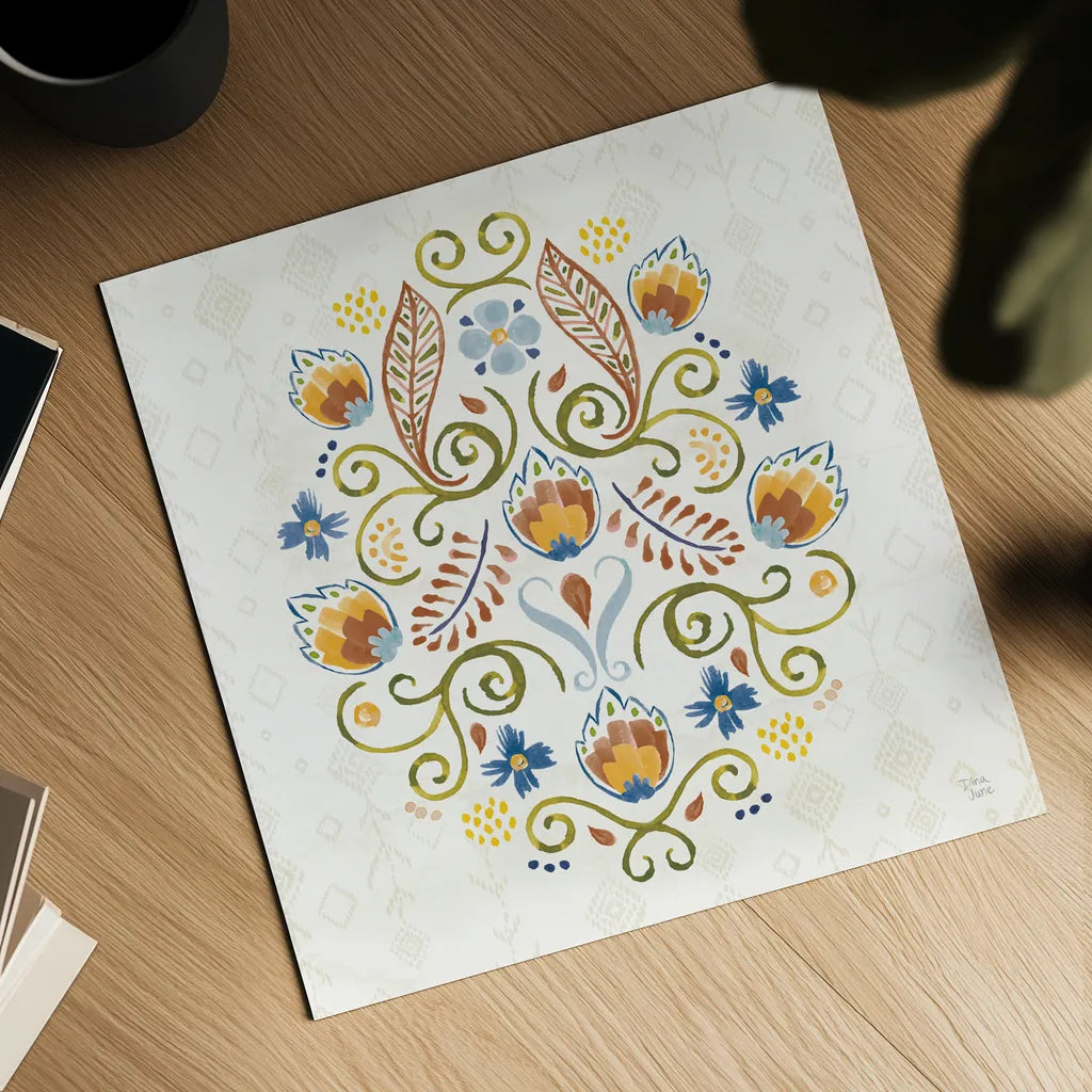 Sweet and Spicy XV Colorful by Dina June. Shown as a detailed flat fine art print, highlighting archival giclee quality. Available as an archival giclee rolled canvas, fine art paper, or poster print. SKU 79062a.