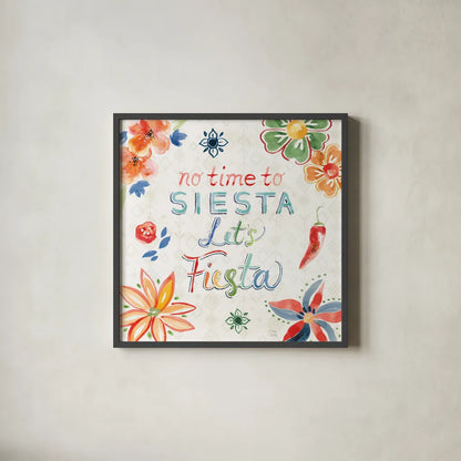 Sweet and Spicy XVII by Dina June. Shown in a sleek black glass frame for a contemporary gallery look. Available as an archival giclee rolled canvas, fine art paper, or poster print. SKU 72782a.