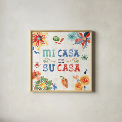 Sweet and Spicy XVIII by Dina June. Shown in a natural wood glass frame for a timeless modern aesthetic. Available as an archival giclee rolled canvas, fine art paper, or poster print. SKU 72783a.