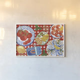 Tabletop I by Dina June. shown as a paper print in a white frame. Available as a archival giclee rolled canvas, fine art paper, or poster print. SKU 104478i.