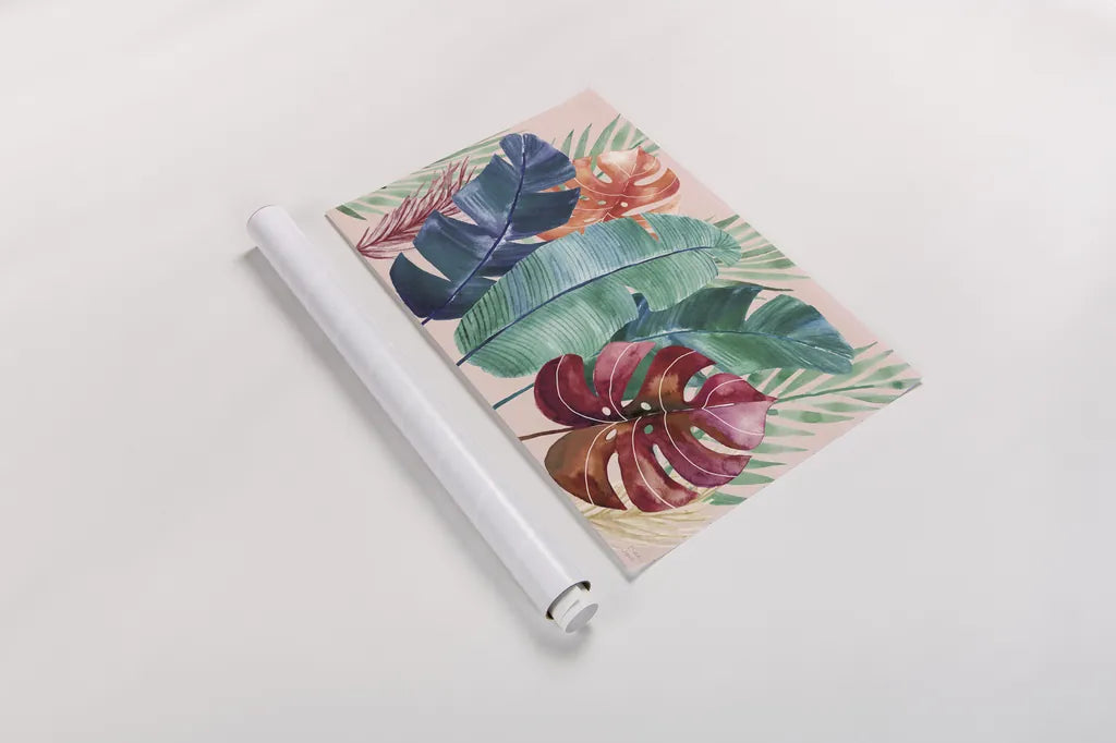 The Tropics I by Dina June. shown as a rolled paper print. Available as archival giclee rolled canvas, fine art paper, or poster print. SKU 79687i.