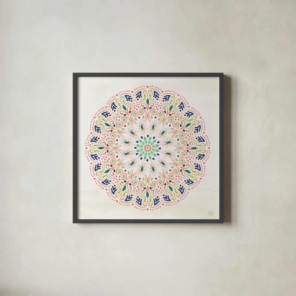 The Tropics IX by Dina June. Shown in a sleek black glass frame for a contemporary gallery look. Available as an archival giclee rolled canvas, fine art paper, or poster print. SKU 79695a.