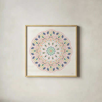 The Tropics IX by Dina June. Shown in a natural wood glass frame for a timeless modern aesthetic. Available as an archival giclee rolled canvas, fine art paper, or poster print. SKU 79695a.