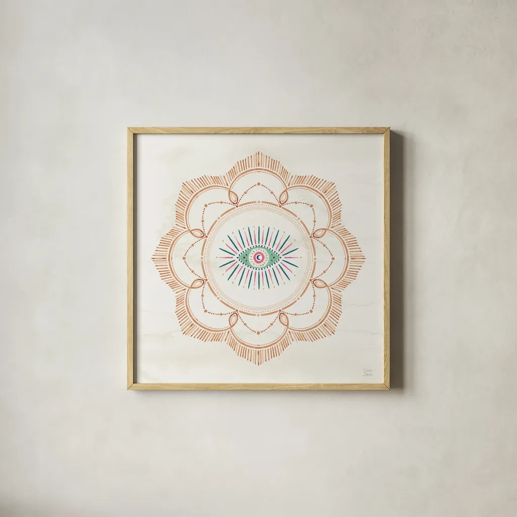 The Tropics V by Dina June. Shown in a natural wood glass frame for a timeless modern aesthetic. Available as an archival giclee rolled canvas, fine art paper, or poster print. SKU 79691a.