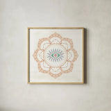 The Tropics V by Dina June. Shown in a natural wood glass frame for a timeless modern aesthetic. Available as an archival giclee rolled canvas, fine art paper, or poster print. SKU 79691a.