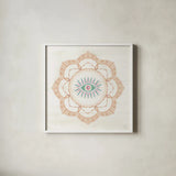 The Tropics V by Dina June. Shown in a crisp white glass frame for a clean and minimalist style. Available as an archival giclee rolled canvas, fine art paper, or poster print. SKU 79691a.