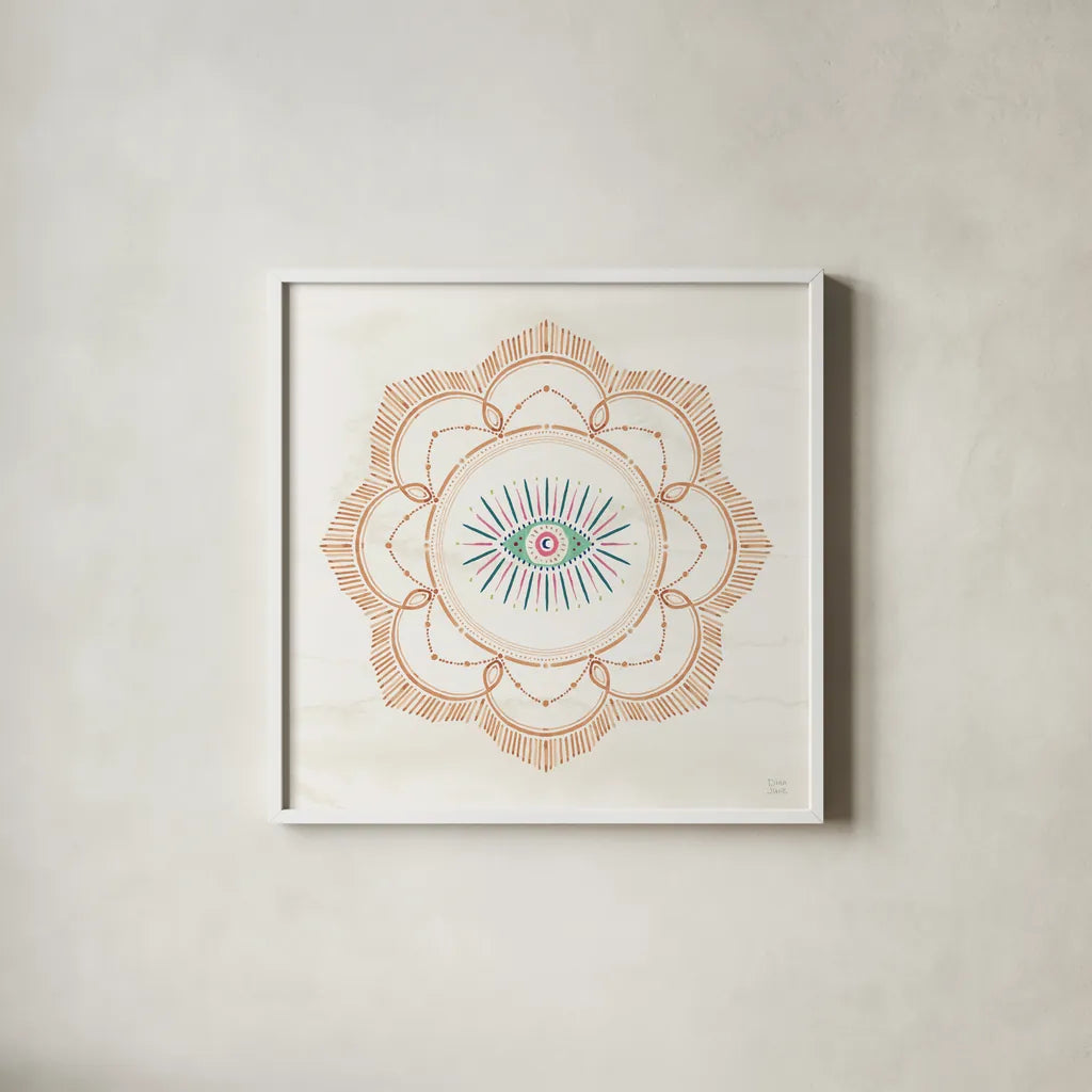 The Tropics V by Dina June. Shown in a crisp white glass frame for a clean and minimalist style. Available as an archival giclee rolled canvas, fine art paper, or poster print. SKU 79691a.