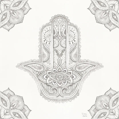 Touch of Hamsa I by Dina June. SKU 65329a. Archival Giclee Fine art print for wall decor.
