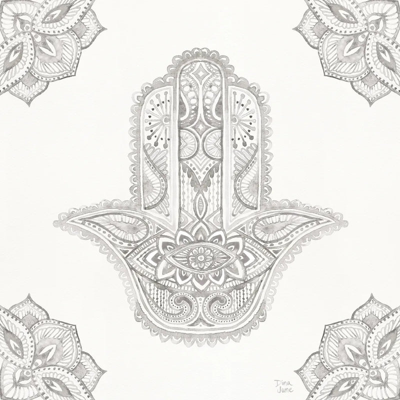 Touch of Hamsa I by Dina June. SKU 65329a. Archival Giclee Fine art print for wall decor.