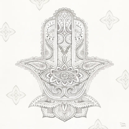 Touch of Hamsa III by Dina June. SKU 65331a. Archival Giclee Fine art print for wall decor.