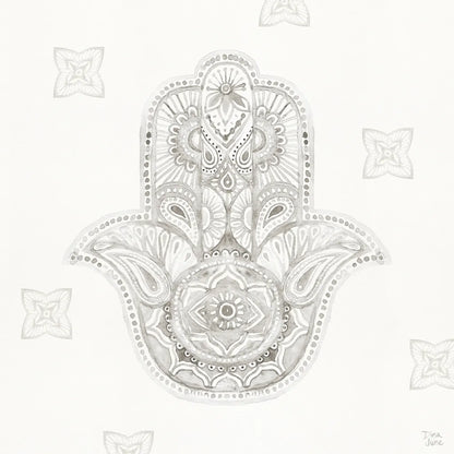 Touch of Hamsa IV by Dina June. SKU 65332a. Archival Giclee Fine art print for wall decor.
