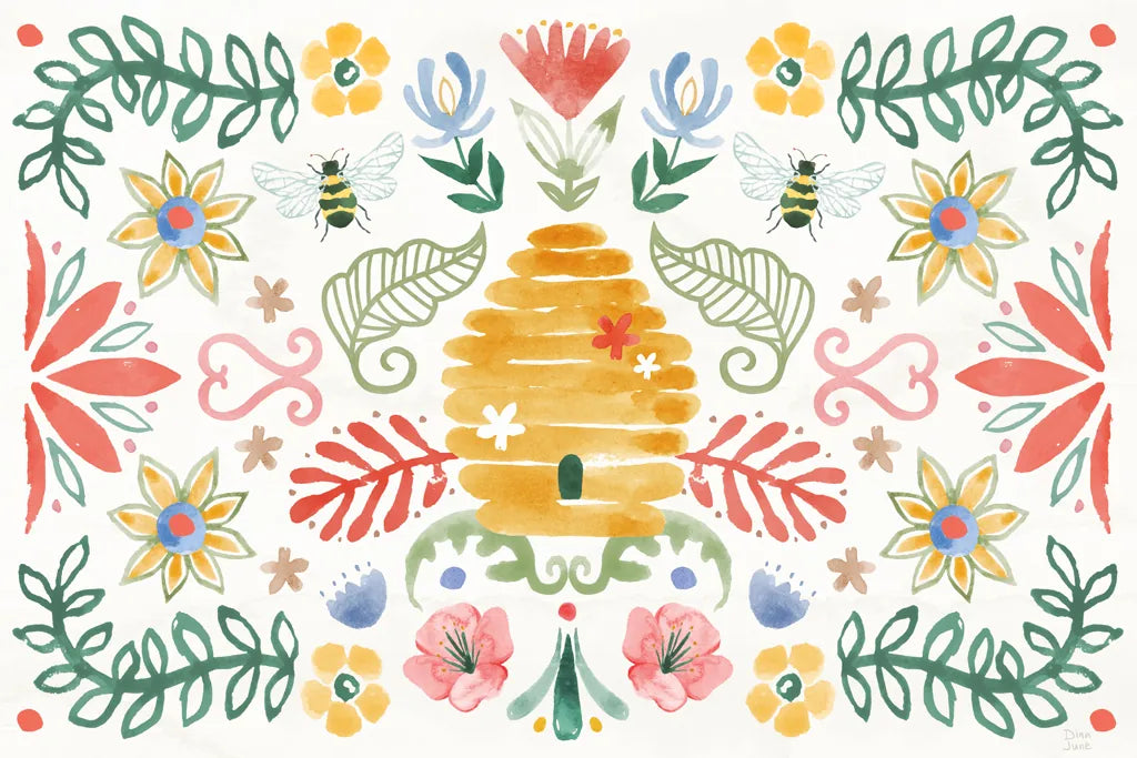 Wild Blooms I by Dina June. SKU 90395i. Archival Giclee Fine art print for wall decor.