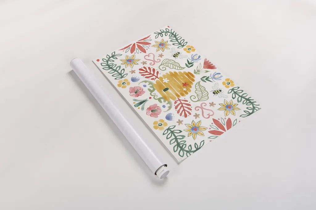 Wild Blooms I by Dina June. shown as a rolled paper print. Available as archival giclee rolled canvas, fine art paper, or poster print. SKU 90395i.