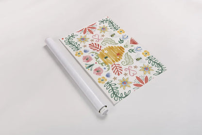 Wild Blooms I by Dina June. shown as a rolled paper print. Available as archival giclee rolled canvas, fine art paper, or poster print. SKU 90395i.