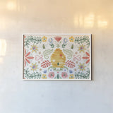 Wild Blooms I by Dina June. shown as a paper print in a white frame. Available as a archival giclee rolled canvas, fine art paper, or poster print. SKU 90395i.