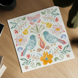 Wild Blooms II by Dina June. Shown as a detailed flat fine art print, highlighting archival giclee quality. Available as an archival giclee rolled canvas, fine art paper, or poster print. SKU 90396a.