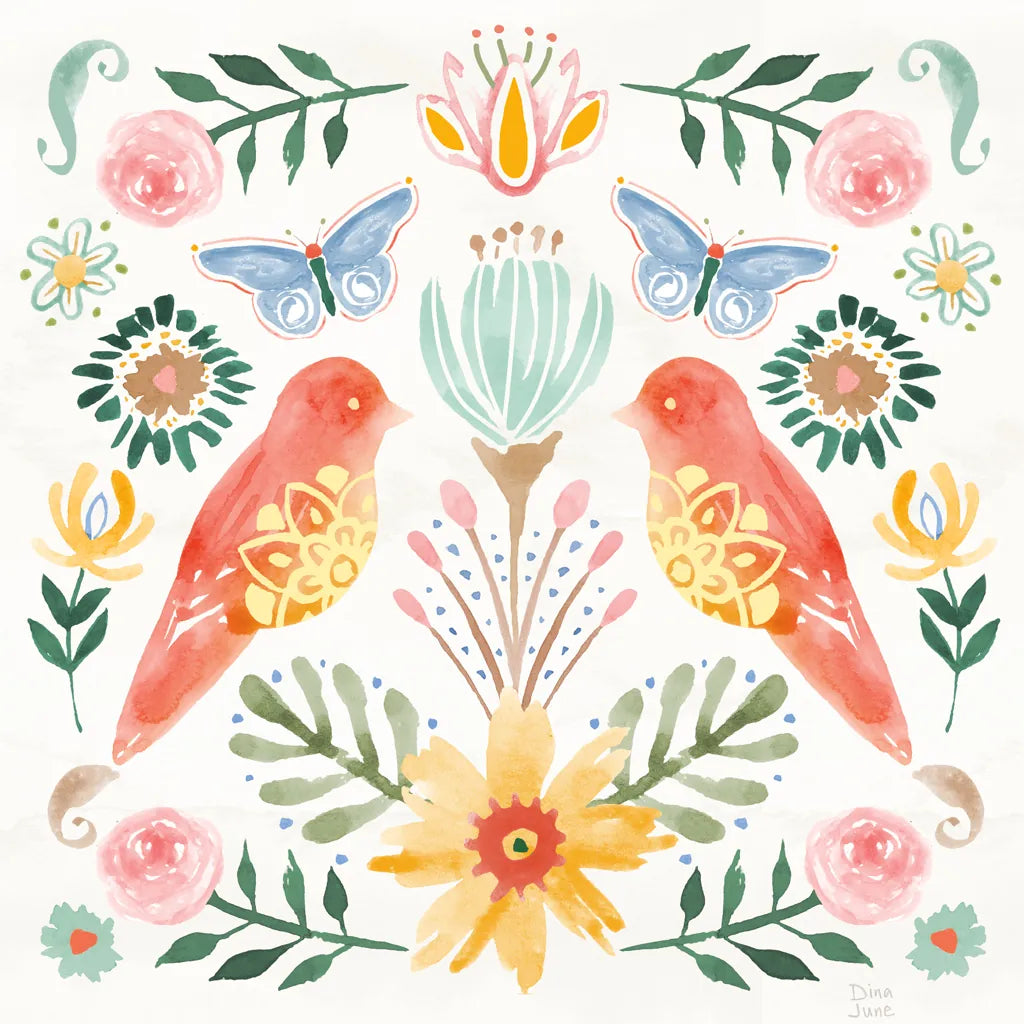 Wild Blooms III by Dina June. SKU 90397a. Archival Giclee Fine art print for wall decor.