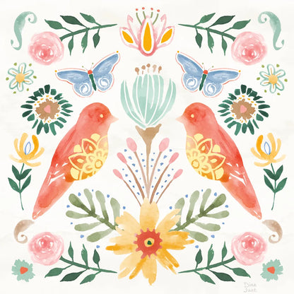 Wild Blooms III by Dina June. SKU 90397a. Archival Giclee Fine art print for wall decor.